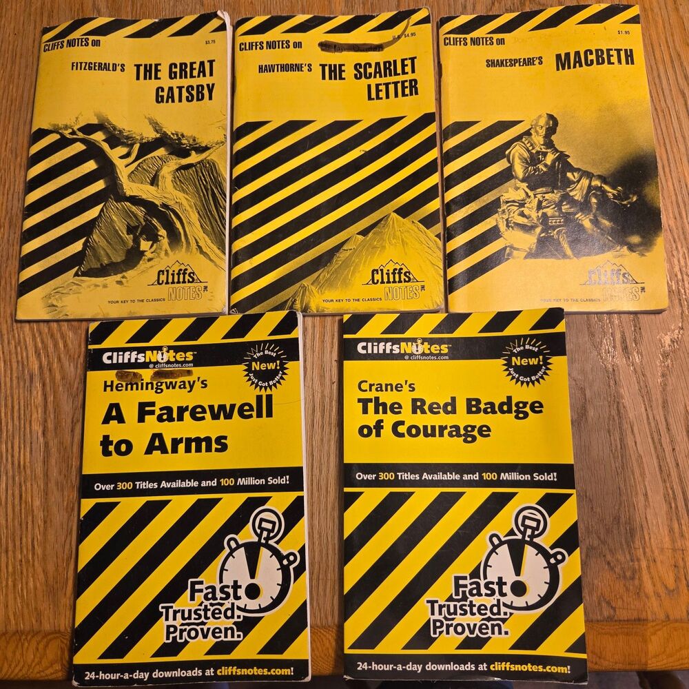Cliffs notes lot of 5